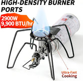 Portable Backpacking Stove 9900 BTU | XYstore Spider Camping Stove