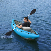 Single & Double Inflatable Kayak, Foldable PVC Fishing Boat with Oars for Camping, Lake, River & Outdoor Adventures