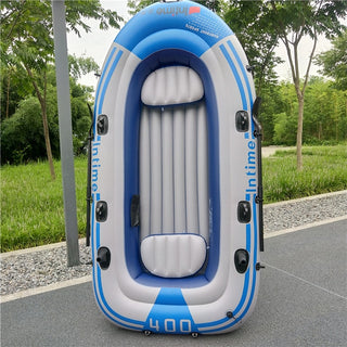 Heavy-Duty Inflatable Kayak for 2 Person, Thickened PVC Fishing Boat with Electric Air Pump