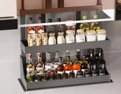 XYlivingstore Smart Kitchen Lift Basket – Space-saving Electric Cabinet Organizer