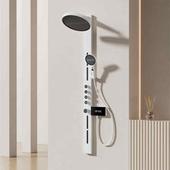 Matte Grey Thermostatic Shower Set | Concealed Wall-Mounted Design | Minimalist Luxury Bathroom Fixture