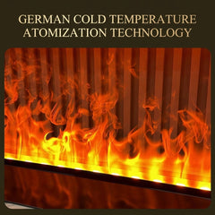 Modern 3D Steam Fireplace Insert – Decorative Atomized Electric Humidifier for Home