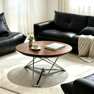 Bauhaus Transforming Lift-Top Dining Table Multifunctional Convertible Coffee Table with Folding Extension