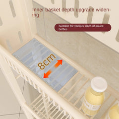 XYstore Over-the-Door Slim Kitchen Storage Rack – Multi-Layer Wall Organizer for Spices, Cups & Utensils, No-Drill Design