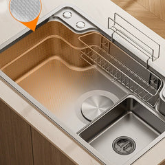 Premium Japanese Kitchen & Bathroom Sink - 3D Embossed 304 Stainless Steel for Functionality