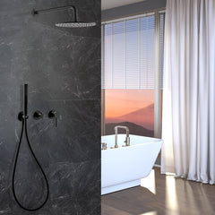 XYlivingstore Rain Shower System with Handheld Shower and Rough-in Valve – Stylish and Complete Solution