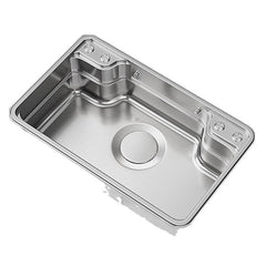 Premium Japanese Kitchen & Bathroom Sink - 3D Embossed 304 Stainless Steel for Functionality