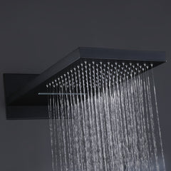 XYlivingstore Luxury Pressure Balanced Water In-Wall Luxury Waterfall Shower System with Hand Shower and Body Sprays – Pressure Balanced Designfall Shower System with Hand Shower & Body Jets