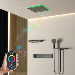 XYlivingstore 2025 Single-person version New Hidden shower system: Ultimate experience of ambient lighting and music