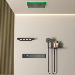 XYlivingstore 2025 Single-person version New Hidden shower system: Ultimate experience of ambient lighting and music