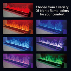 Modern 3D Steam Fireplace Insert – Decorative Atomized Electric Humidifier for Home