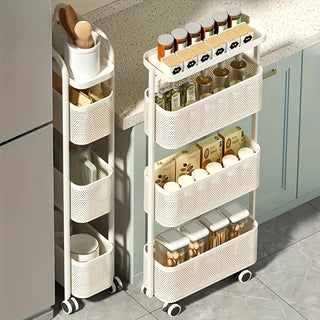 1pc Movable Cart Narrow Gap Storage Practic