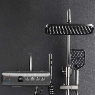 Deluxe Shower System with Digital Display and Piano Button Controls