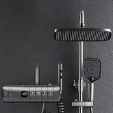 XYlivingstore Deluxe Shower System with Digital Display and Piano Button Design