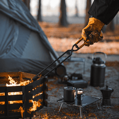 Heavy Duty Fire Pit Tongs for BBQ, Charcoal & Outdoor Campfires