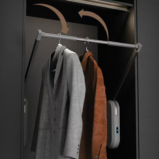 Wardrobe Electric Lift Clothes Hanger – Pull-down Closet Rack with Smart Remote Control, Voice Activation, and Telescopic Mechanism