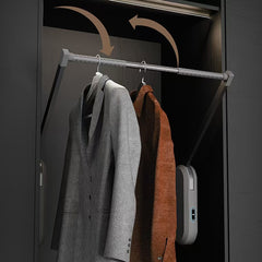 Wardrobe Electric Lift Clothes Hanger – Pull-down Closet Rack with Smart Remote Control, Voice Activation, and Telescopic Mechanism