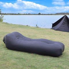 Portable Inflatable Lounger Sofa for Camping, Beach, Hiking & Outdoor Use – Quick Auto Air Mattress, Waterproof Anti-Tilt Air Couch for Travel & Picnic