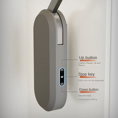 Wardrobe Electric Lift Clothes Hanger – Pull-down Closet Rack with Smart Remote Control, Voice Activation, and Telescopic Mechanism