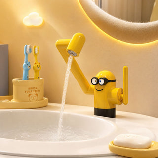 VLEEE Playful Character Bathroom Basin Faucet – Hot & Cold Mixer, MP2633