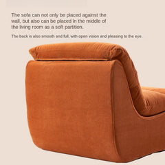Vacuum-Compressed Lazy Sofa Chair – Washable Feather Cushion Seat for Small Living Spaces