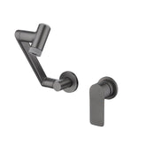 Single Handle Wall-Mounted Bathroom Faucet with Temperature Display – Modern & Functional