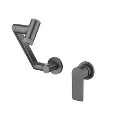 Single Handle Wall-Mounted Bathroom Faucet with Temperature Display – Modern & Functional