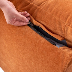 Vacuum-Compressed Lazy Sofa Chair – Washable Feather Cushion Seat for Small Living Spaces