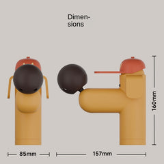 Creative Big Nose Dog Bathroom Faucet – Cute Hot & Cold Mixer Tap for Home Washbasin