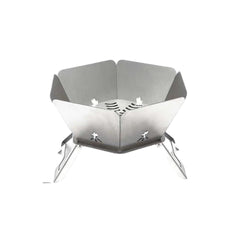 Portable Hexagonal Charcoal Grill and Outdoor Fire Pit for Camping