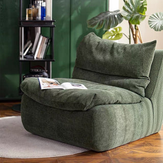 Vacuum-Compressed Lazy Sofa Chair – Washable Feather Cushion Seat for Small Living Spaces