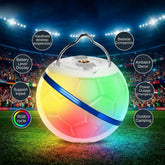 Rechargeable Football Camping Lantern LED Warm Night Light Portable Emergency Light for Camping Home
