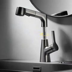 XYlivingstore Korean-Style Swivel Basin Faucet for Bathroom Sinks | Mixer Tap for Washbasins