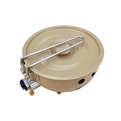 Portable Cassette Camping Stove with All-in-One Cooking Pot