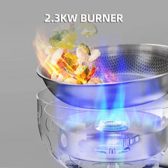 Portable Cassette Stove with All‑in‑One Cooking Pot for Camping & Picnic