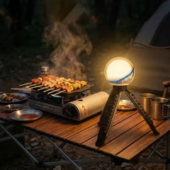 Rechargeable Football Camping Lantern LED Warm Night Light Portable Emergency Light for Camping Home
