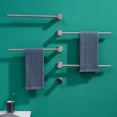 xylivingstore Wall-Mounted Electric Heated Towel Rack – Sterilizing & Drying for Bathroom Comfort