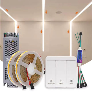 WS2811 Flowing Water LED Strip – 24V COB Tape Light, 10M/15M/20M, Warm/Cool White, Sequential