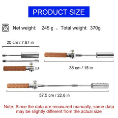 XYlivingstore Camping Long Flame Igniter – Portable Wooden Handle Gas Burner for BBQ & Outdoor Cooking