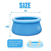 Inflatable Top Ring Swimming Pools for Adults and Kids - Easy to Set Up for Outdoor Fun