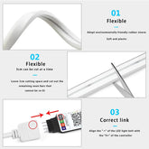 USB RGB Neon LED Strip 1M 2M 3M 5M WiFi 5V RGB Strip Work With Tuya App/Smart Life/Alexa for Game Home Neon Decor Lighting