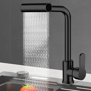 Stainless Steel Kitchen Faucet with Pull-Down Spray Head