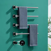 xylivingstore Wall-Mounted Electric Heated Towel Rack – Sterilizing & Drying for Bathroom Comfort