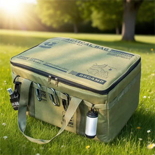 30-42L Tactical Camping Storage Bag – Waterproof Insulated Folding Organizer for Outdoor Gear & Picnic Tableware