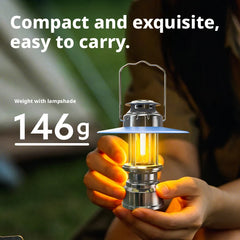 LED Emergency Handheld Lamp Portable Vintage Lantern Camping Tent Charger Outdoor Atmosphere Lighting