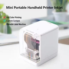 Mini Portable Thermal Color Printer - MBrush Handheld Inkjet Printer with WIFI, Cartridges, DIY HD Printing for Tattoos, Logos, Words & Pictures