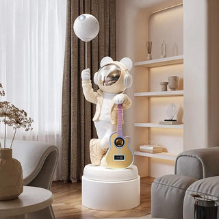 XYlivingstore Astronaut Floor Ornament for Living Room – Music Player, Coin Bank & Unique Home Decor