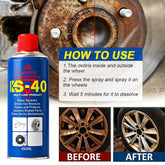 Multi-Purpose Rust Remover Spray 15.22oz for Cars, Furniture, Tires, Rims, Doors & Wheel Lug Nuts