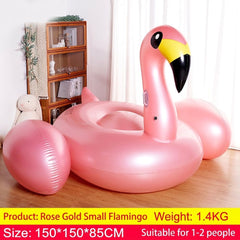 Inflatable Rainbow Unicorn Pool Float Ride-On, Giant Floating Raft for Adults & Kids, Summer Pool & Beach Party Float