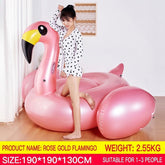 Inflatable Rainbow Unicorn Pool Float Ride-On, Giant Floating Raft for Adults & Kids, Summer Pool & Beach Party Float